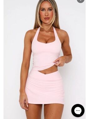 White fox skirt